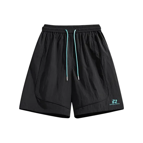 GROW DATE Cargo Shorts Unisex Night Black