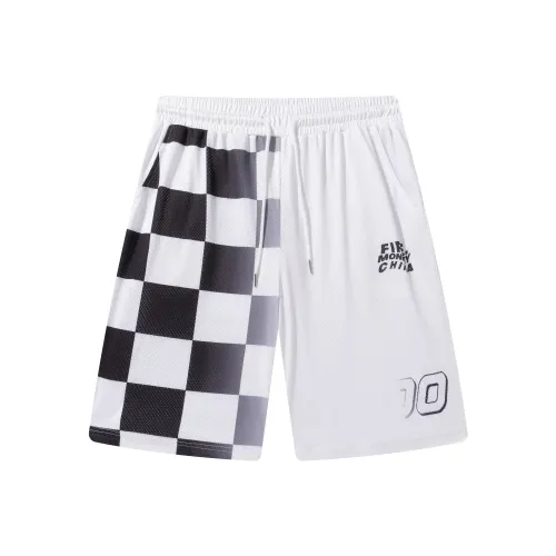 FireMonkey Basketball Shorts Unisex White