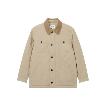 LACOSTE Puffer Jacket Men's Milk Coffee
