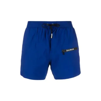 BALMAIN Logo print Swim Shorts