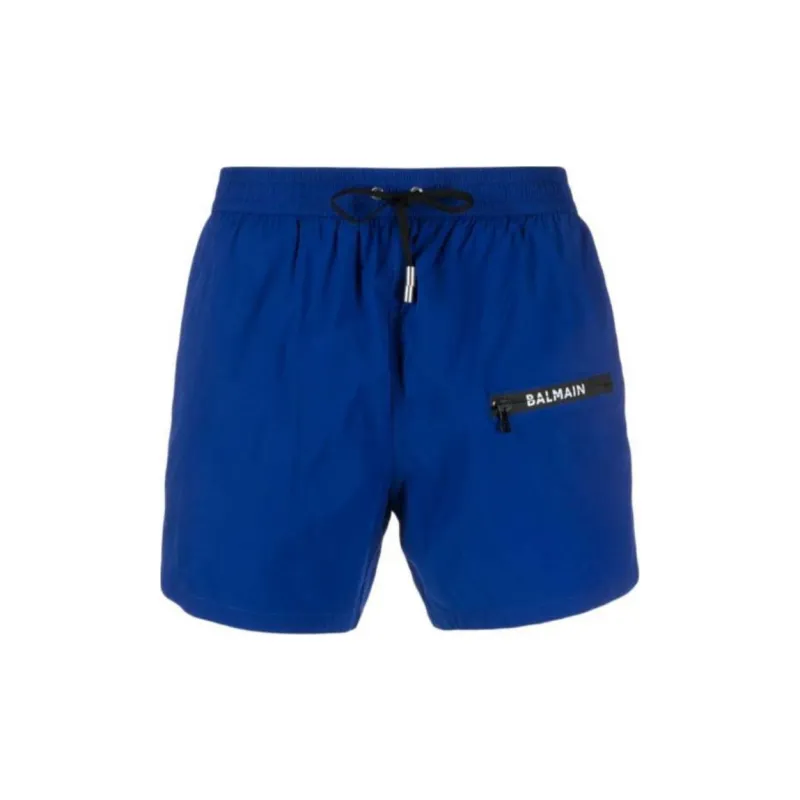 BALMAIN Logo print Swim Shorts-0