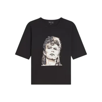 Agnes B. x Rafael Gray T-Shirt Women's Black