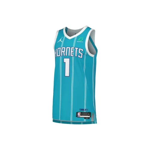 JORDAN Bullhorn Team Basketball Jerseys Men Blue