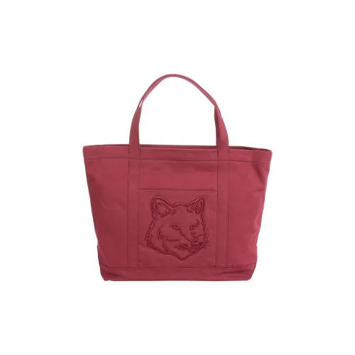 Maison Kitsune Cotton ALM tote Bag, Shopping Bag, Shoulder Bag, Handbag Tubas Men's Red