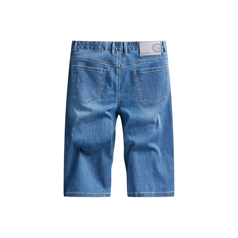 PIERRE CARDIN Knitted Fabric Denim Shorts Men's-1