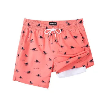 SURFCUZ Beach Shorts Men Orange Red