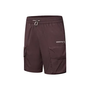 Saucony Cargo Shorts Unisex Burgundy