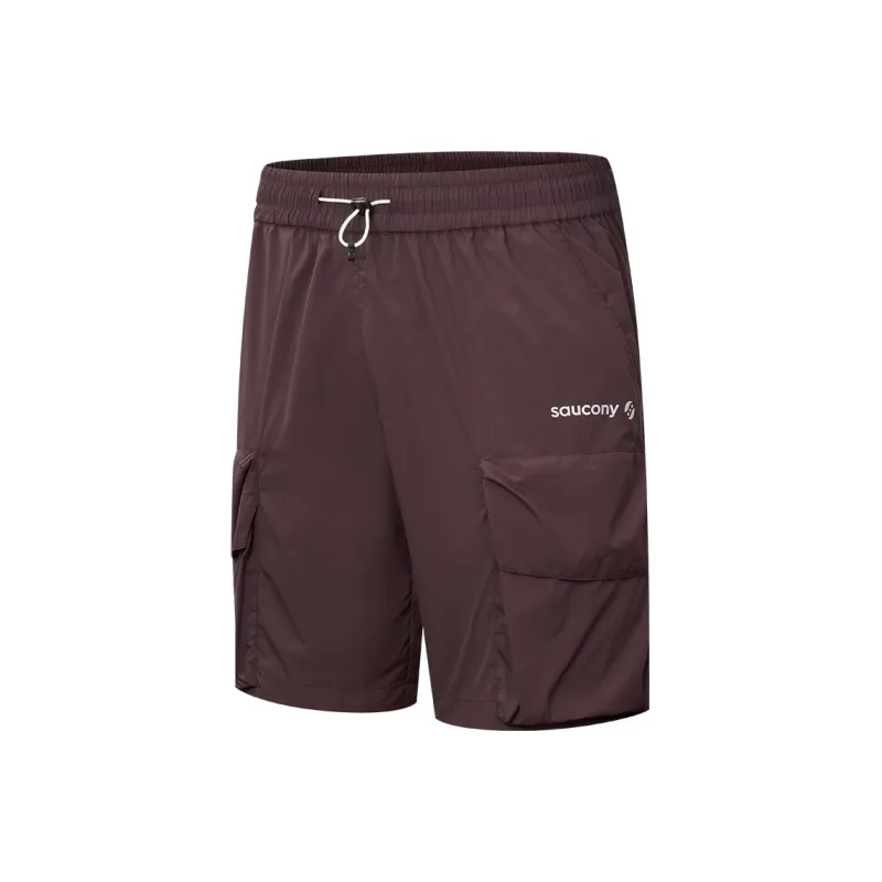 Saucony Cargo Shorts Unisex Burgundy-0