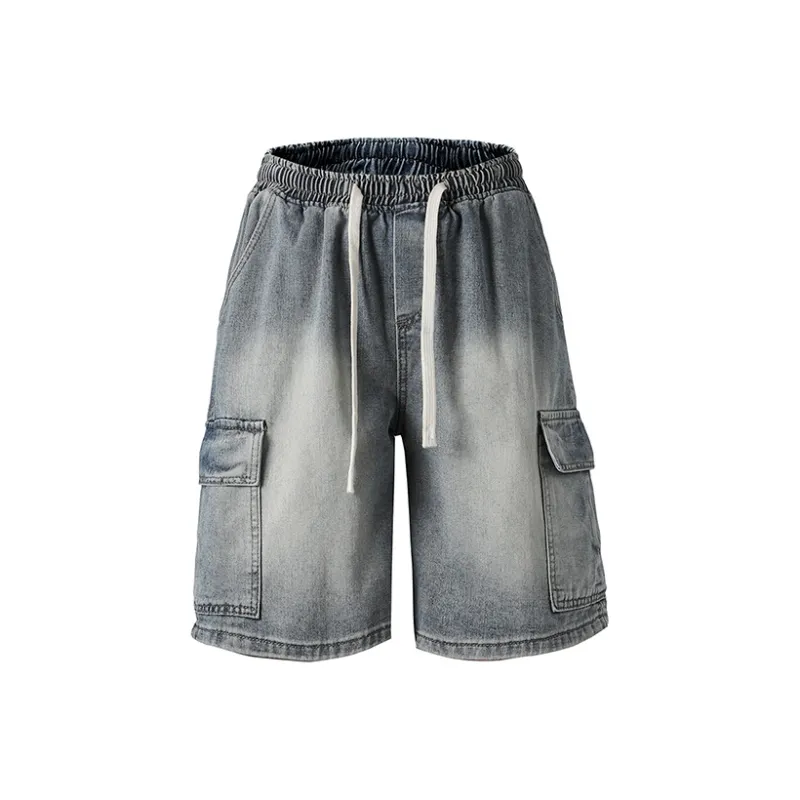 Warrior Ride The Wind Collection Open Ended Smile Collection Denim Shorts Unisex-0