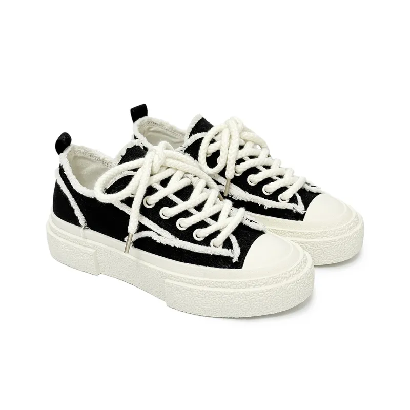 VANSSI Lightweight And Breathable Low Top Skateboard Shoes Unisex Black-2