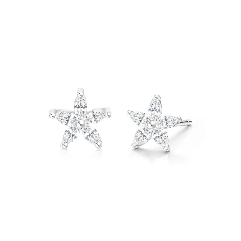 Love Link 925 Sterling Silver Stud Earrings Women's-0