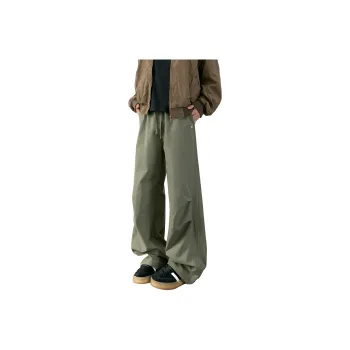 HOKLV Casual Pants Unisex Army Green
