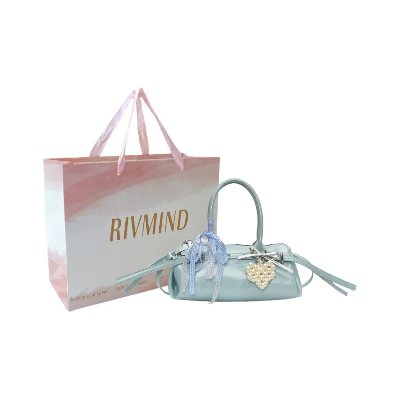 RIVMIND PU One Shoulder Handbags Women's White/Silver/Black/Yellow/Blue/Pink-8