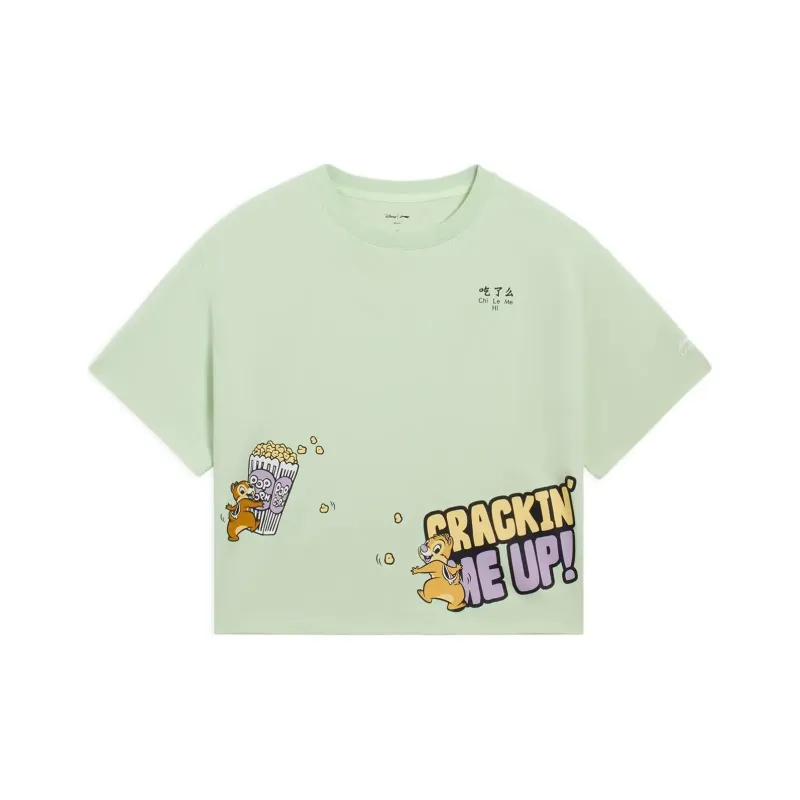 LiNing x Disney Crop Top Women's Freshwater Green-0