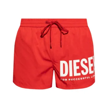 DIESEL Mario 34 D Core Logo Printed Drawstring Swim Shorts