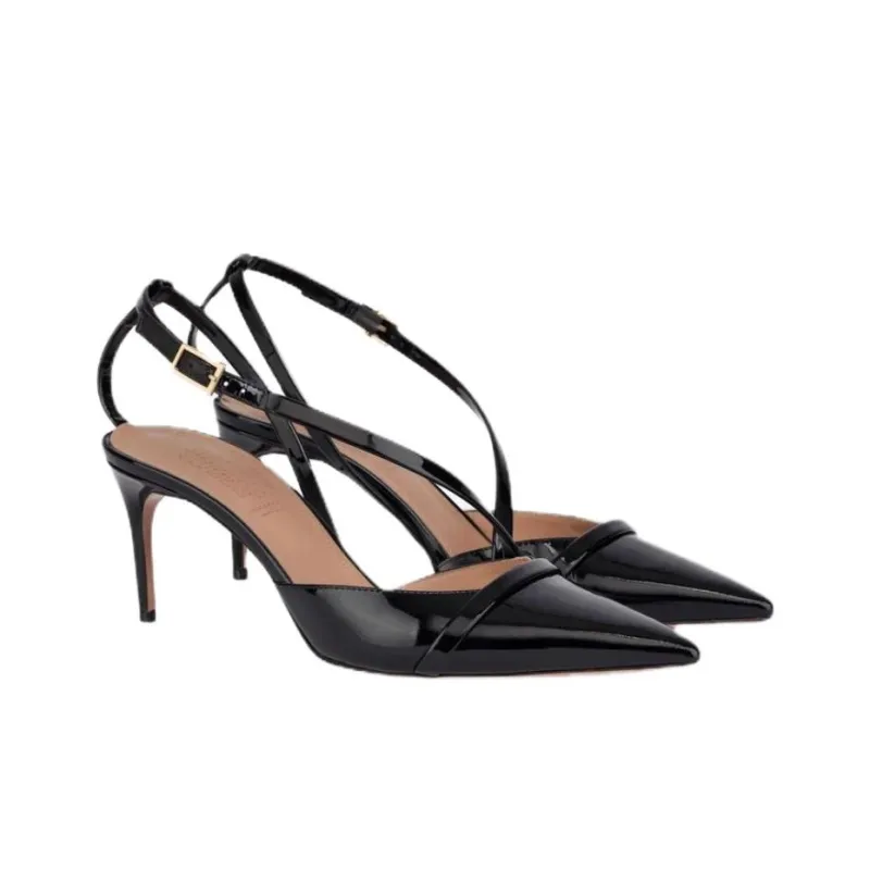 Malone Souliers x PHILOSOPHY DI LORENZO SERAFINI Slim Heel High Heels Women's Black-2