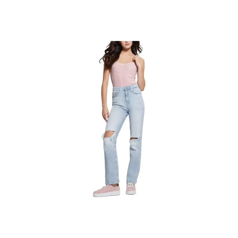 GUESS Tank Tops Women's Pink-0