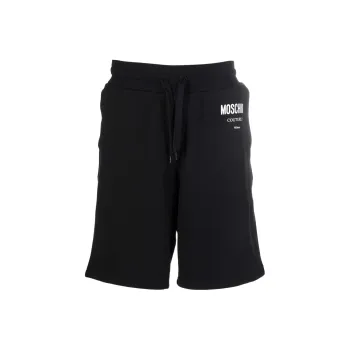 MOSCHINO Logo Organic Cotton Shorts