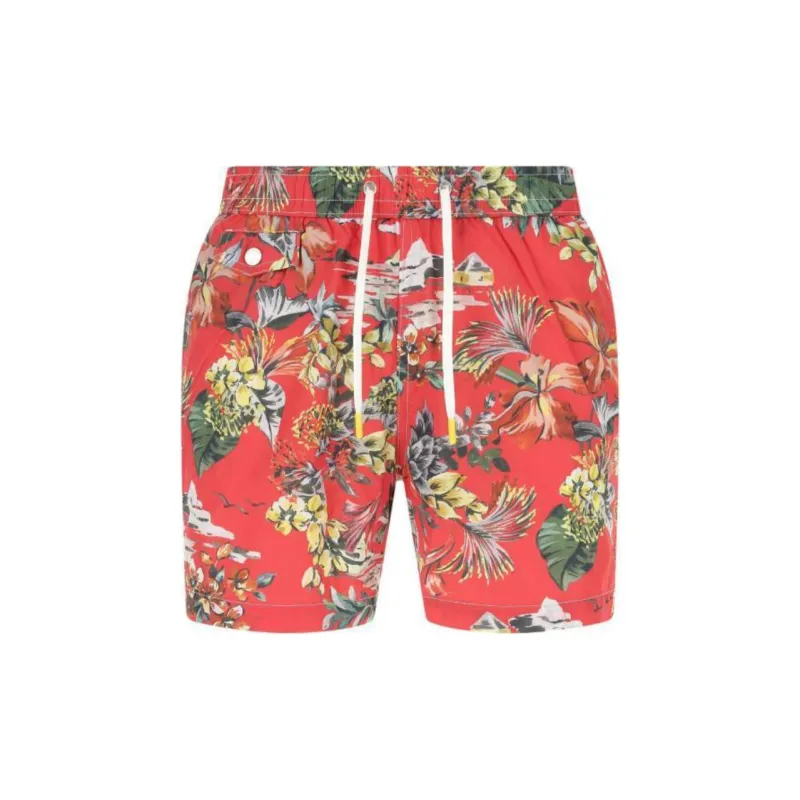 Hartford Floral Printed Drawstring Swim Shorts-0