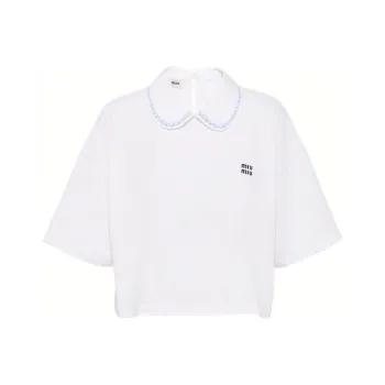 MIU MIU FW22 Crop Top Women's White