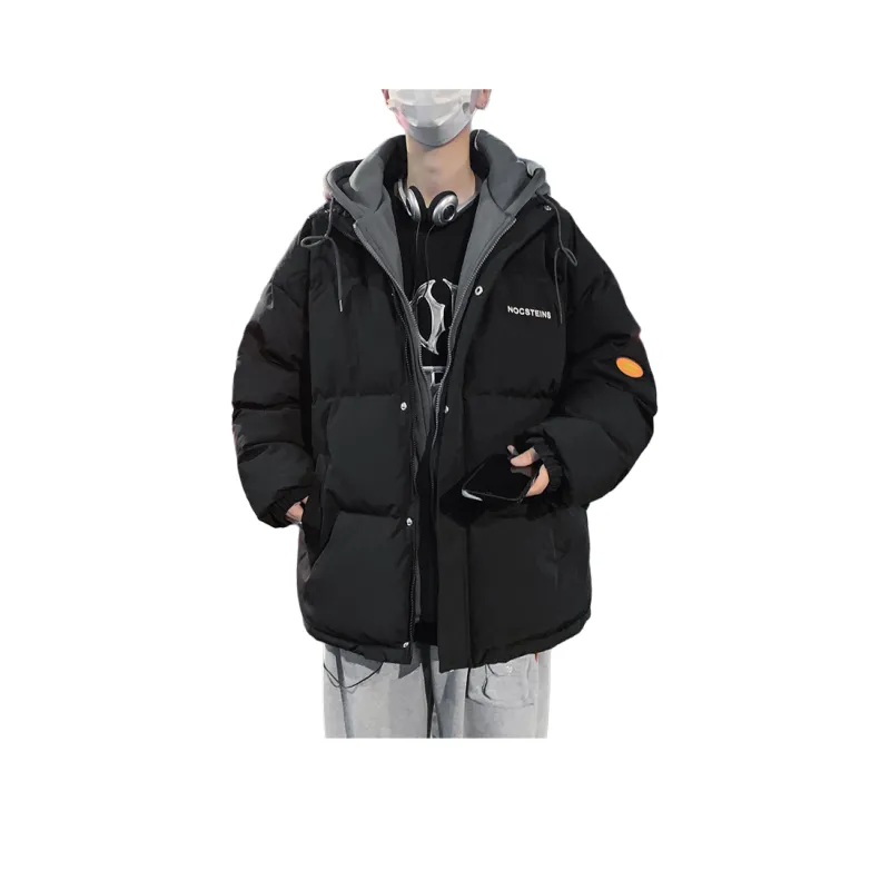 NEAR HERE Puffer Jackets Unisex Pink-5