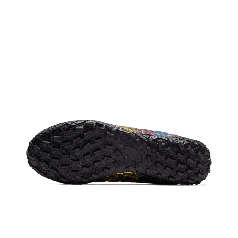 Binary TF Turf Cushioning Abrasion Resistant Lightweight Soccer Shoes Unisex Black-4