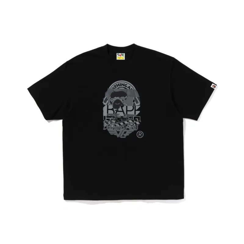 Bape Multi Logo Ape Head Relaxed Fit Tee-2
