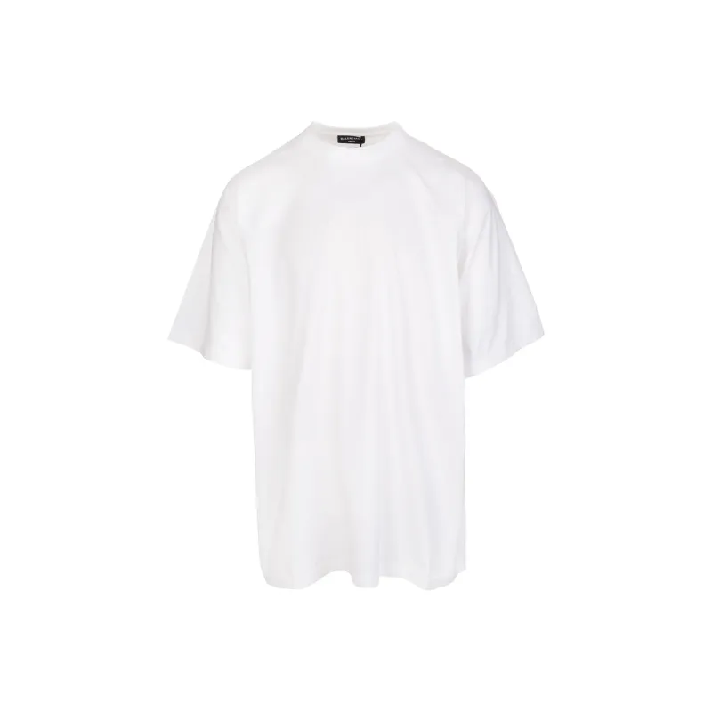 Balenciaga Logo Here Boxy T Shirt-0