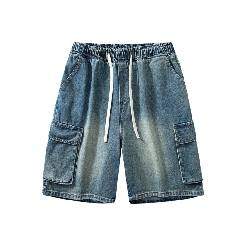 THREEAGAINTHR33 Denim Shorts Unisex-13
