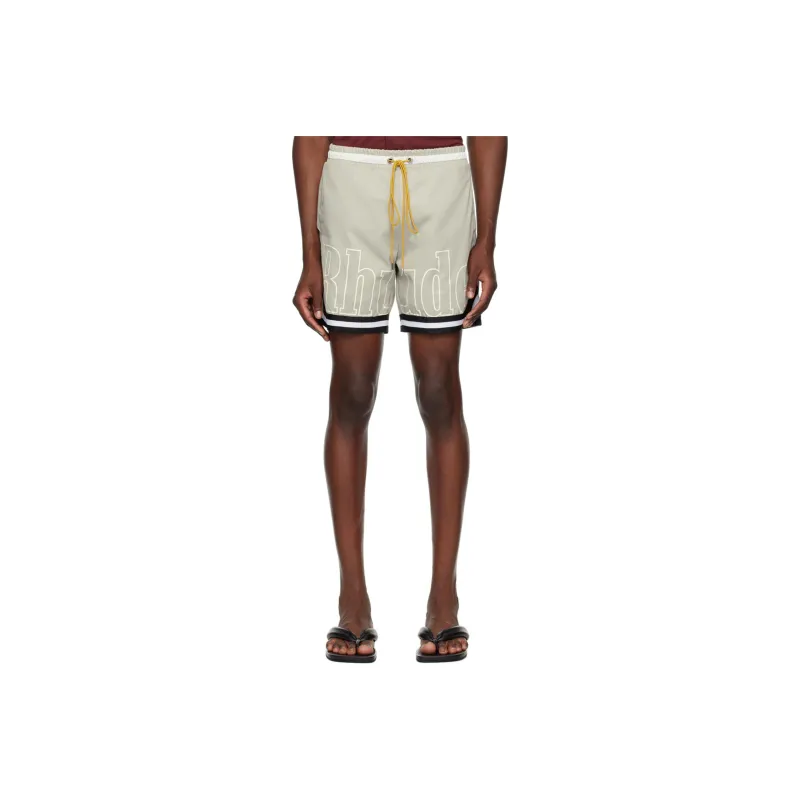 RHUDE Swimming Shorts Men's Taupe-0