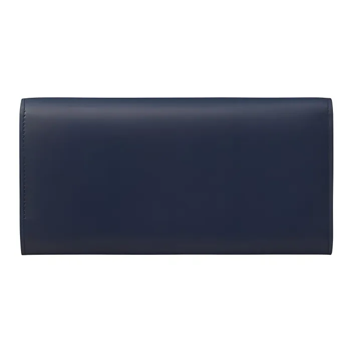 CARTIER Calfskin Wallet, Card Holder Women's Midnight Blue-1