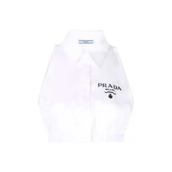 PRADA Crop Tops Women's White