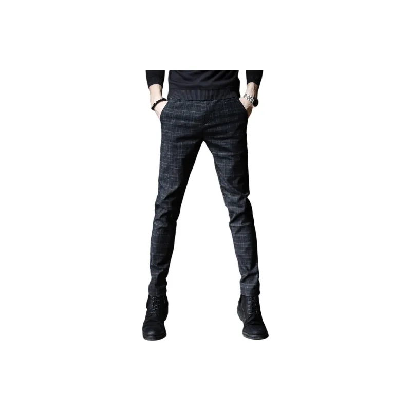 Devanro Casual Pants Men's Black-0