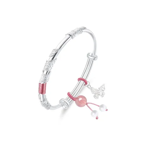 Master Kim Sterling Silver Adjustable Bangle Women's Silver
