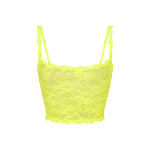 SKIMS STRETCH LACE CAMI Tank Tops Women's Yellow Highlighter