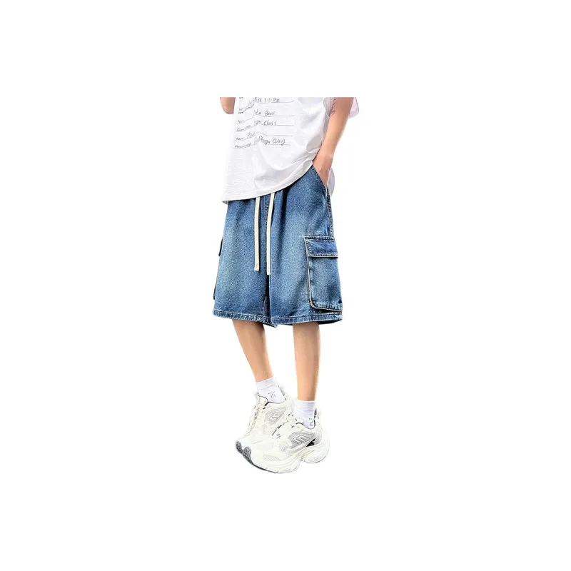 FONDLOOK Denim Shorts Men-5
