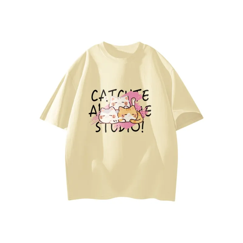 Caramella Drop Shoulder Sleeve T Shirt Unisex Blue-12