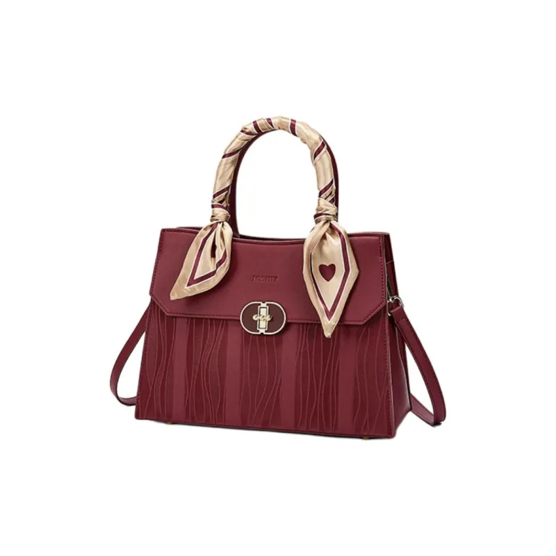 JOSINY Synthetic Leather Handbag Medium Size Women's Passionate Red-1