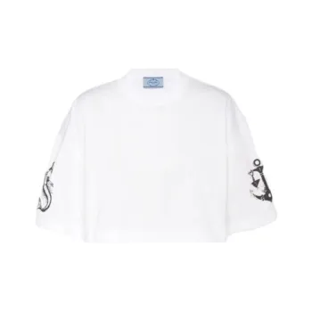 PRADA Crop Tops Women's White