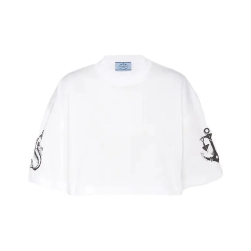 PRADA Crop Tops Women's White-0