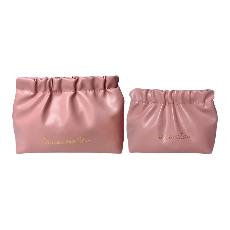 Sweet Pillow House Pleated Spring Clip Bag Make up Tools 2 Pcs-5