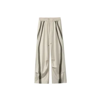 ZWWWZ Casual Pants Unisex Apricot