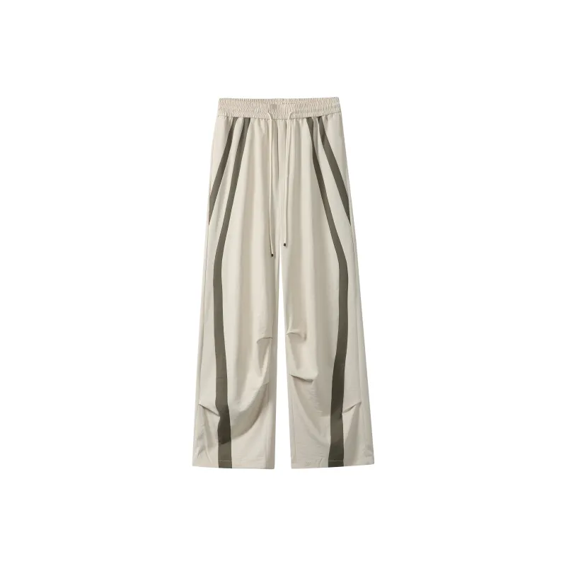 ZWWWZ Casual Pants Unisex Apricot-0