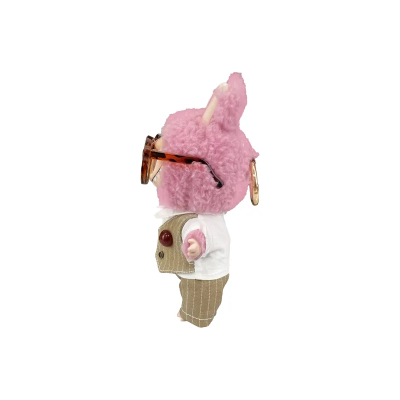 [Modified Doll] POP MART Labubu THE MONSTERS Heartbeat Macaron Collection London Morning Mist Hang Tag Box 17cm-6