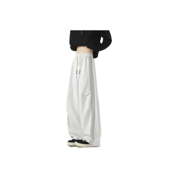 WKOOG Casual Pants Unisex White Heather Gray