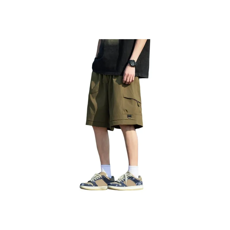 Warrior Huichao Riding The Wind Collection Cargo Shorts Unisex Dark Purple-25