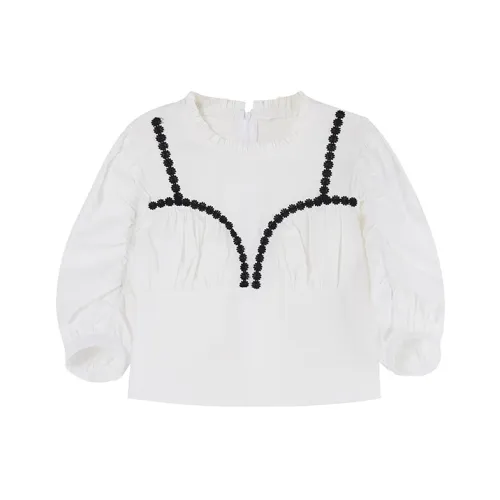 AnnoMundi Crop Tops Women's White
