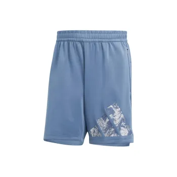 Adidas Workout Logo Knit Shorts Casual Shorts Men's Blue