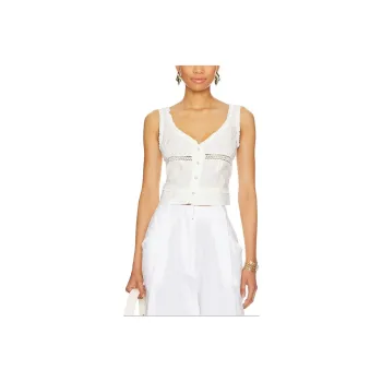 FREE PEOPLE Tank Tops Women's White