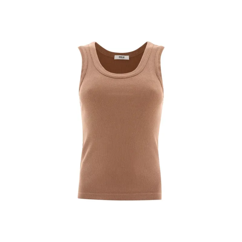 AGOLDE Poppy Ribbed Tank Top-0